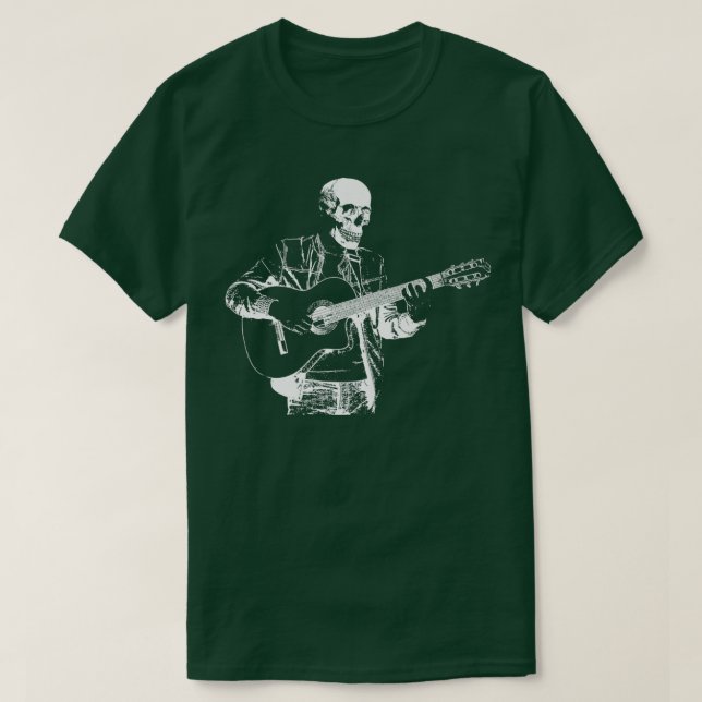 Electric Musician EGuitar Rock GuitaristGuitar Ske T-Shirt (Design Front)