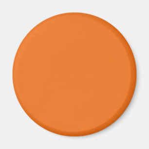 Electric Orange Solid Colour Magnet