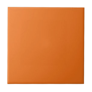 Electric Orange Solid Colour Tile