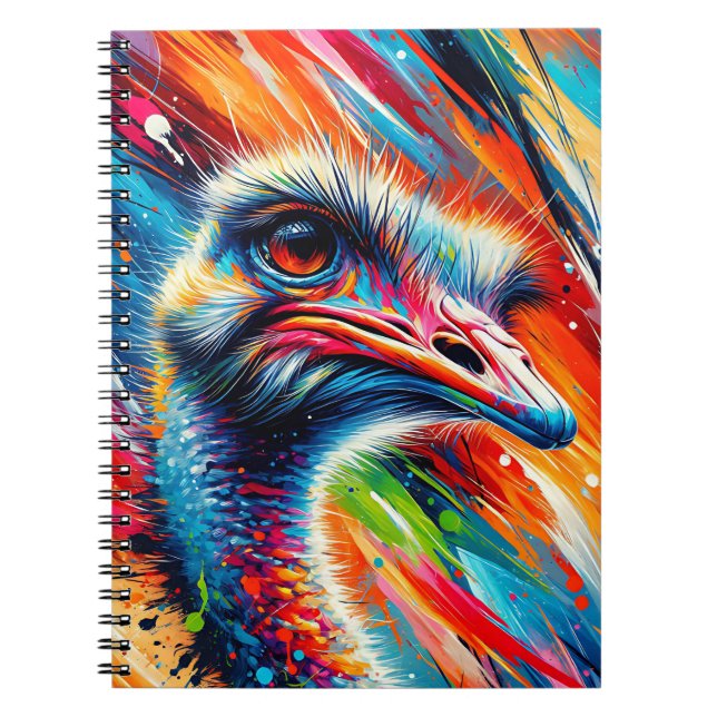 Electric Ostrich Motion Notebook (Front)