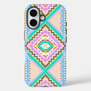 Electric Pastel Dream Kaleidoscope iPhone 16 Case