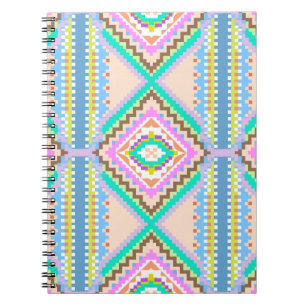 Electric Pastel Dream Kaleidoscope Notebook