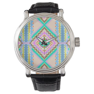 Electric Pastel Dream Kaleidoscope Watch