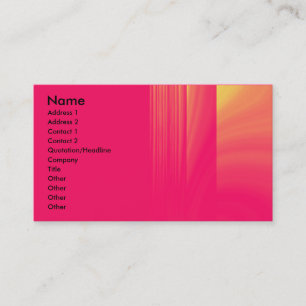 Electric Peach Business Card