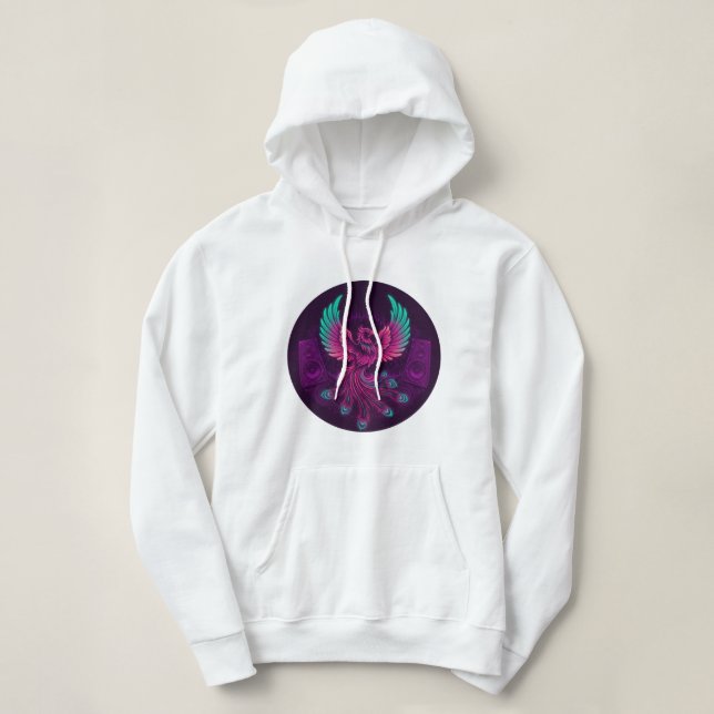  Electric Phoenix Rising Hoodie 💜🔥 (Design Front)