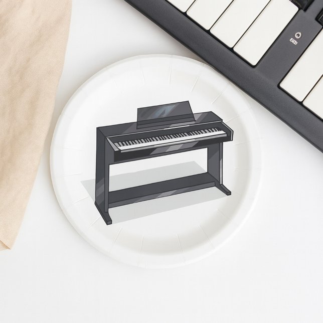 Electric Piano Paper Plates (Creator Uploaded)
