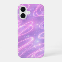 Electric pink neon scribbles AI art