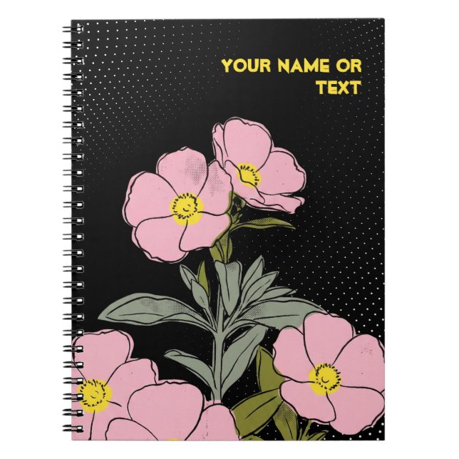 Electric Pink Rockrose: The Pop-Art Skanbergii Notebook (Front)