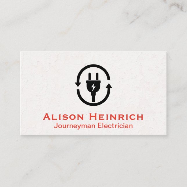 Electric Plug Business Card (Front)