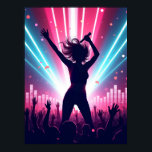 Electric Pop Vibes Poster<br><div class="desc">Step into the soundwave of style with "Neon Pop Pulse, " a bold tribute to the unstoppable energy of pop music. This artwork fuses vibrant neon hues with dynamic abstract shapes that echo the rhythm of a stadium anthem. Inspired by the electric flair of 80s synth and modern K-pop visuals,...</div>