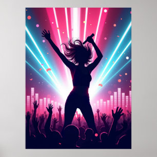 Electric Pop Vibes Poster