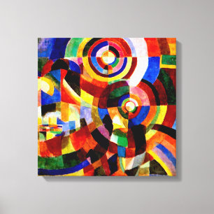 Electric Prisms by Sonia Delaunay Abstract Art Canvas Print