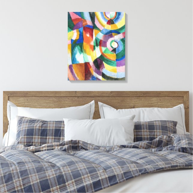 Electric Prisms | Sonia Delaunay | Canvas Print (Insitu(Bedroom))