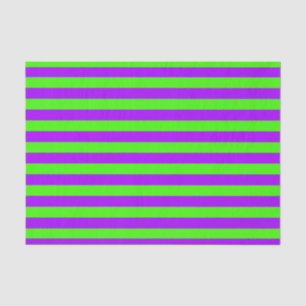 Electric Psychedelic Purple And Harlequin Green Tissue Paper