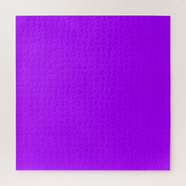 Electric Psychedelic Purple Solid Colour Jigsaw Puzzle (Vertical)
