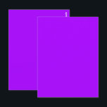 Electric Psychedelic Purple Solid Colour Postcard<br><div class="desc">Postcard Postal Greeting Note Post Card printed with Electric Psychedelic Purple Solid Colour artwork design illustration by TheFabricSeal at Zazzle.com #Zazzle Made https://www.zazzle.com/store/thefabricseal. Psychedelic Purple is a bold and vibrant colour that exudes a sense of mystery, creativity, and individuality. As a colour associated with unconventional thinking and artistic expression, it...</div>