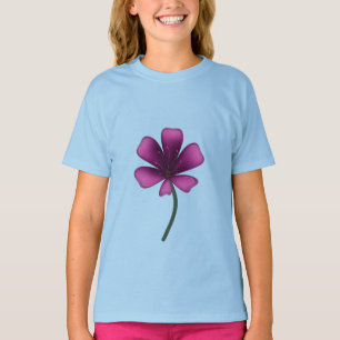 Electric Purple Glossy Bloom Moody Dark Botanical  T-Shirt