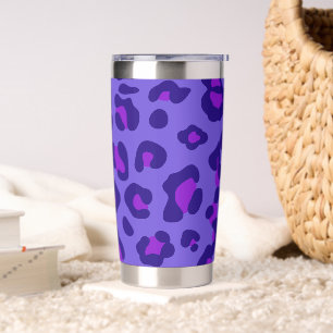 "Electric Purple Leopard" Insulated Tumbler