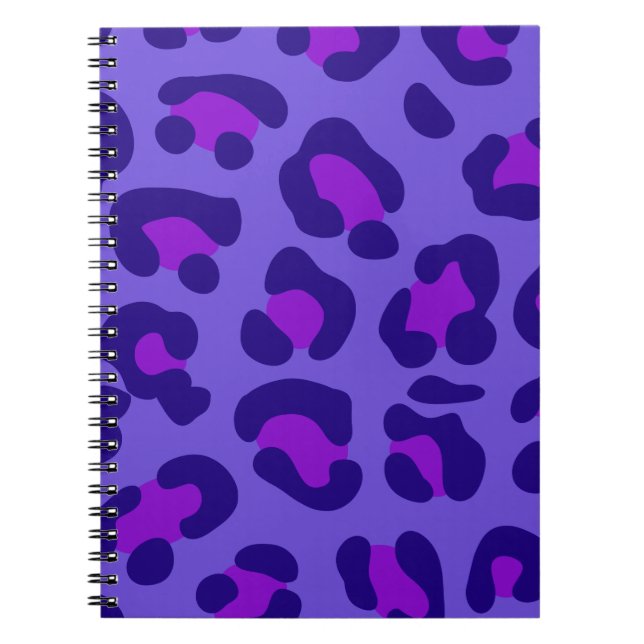 "Electric Purple Leopard" Notebook (Front)