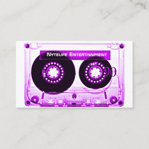 Electric Purple Mixtape Business Card