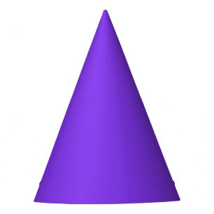 Electric Purple Party Hat - Customisable & Bold