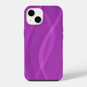 Electric purple ripple abstract iPhone 14 case