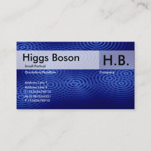 Electric Rain - Blue - Customised Business Card