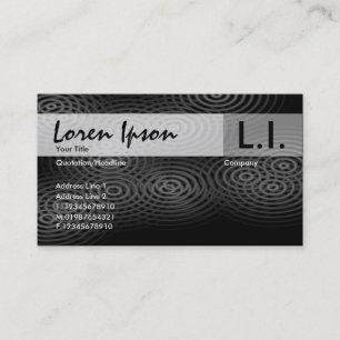 Electric Rain - Grey Business Card