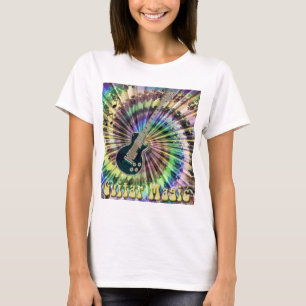 Electric Rainbow Tie-Dye Guitar T-shirt