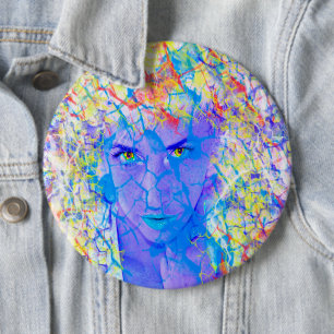 Electric Reality Pinback Button