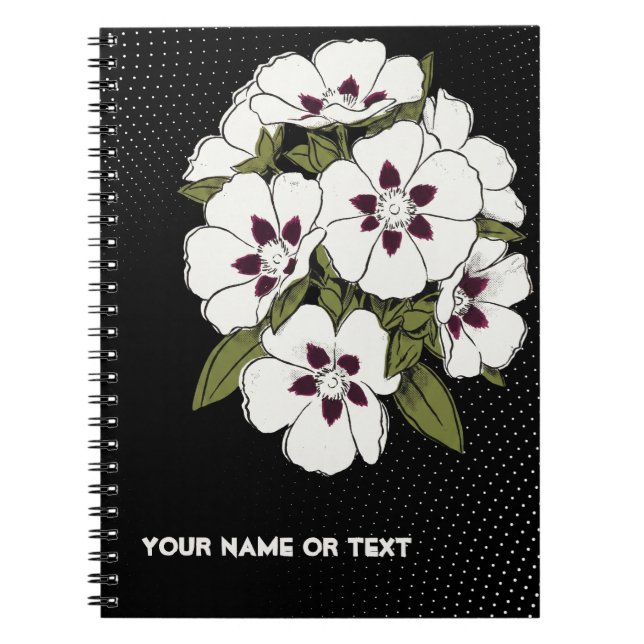 Electric Rockrose: The Pop-Art Cistus  Notebook (Front)