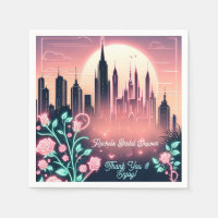 Electric Roses Futuristic  Neon Bridal Shower 