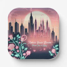Electric Roses Futuristic  Neon Bridal Shower 
