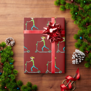 Electric Scooter Wrapping Paper