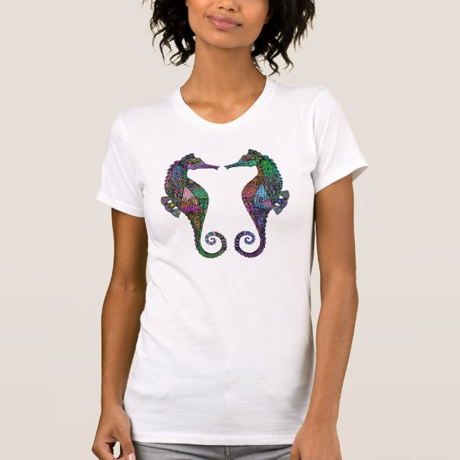 Electric Seahorse Ladies Shirt (Front)