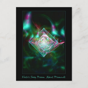 Electric Sheep Dream of Diamonds Postcard
