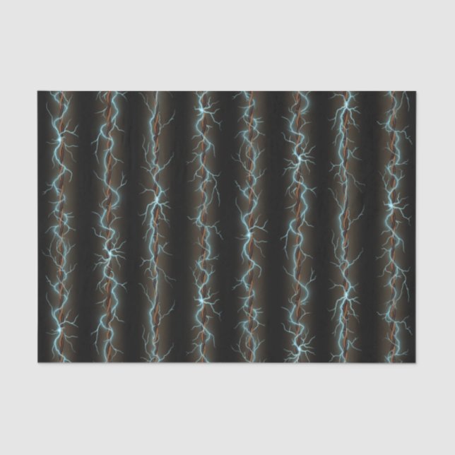 Electric Shock Industrial Grunge Style Wiring Tissue Paper (Front)