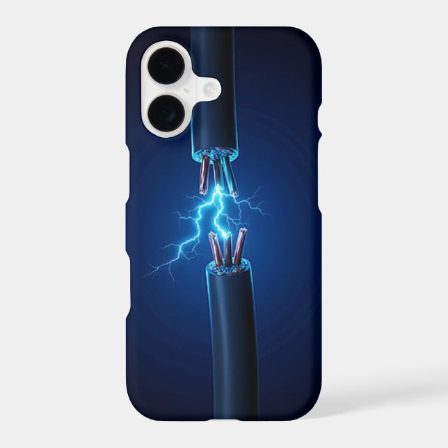 Electric Short Circuit Art iPhone Case Mate Design (Back)