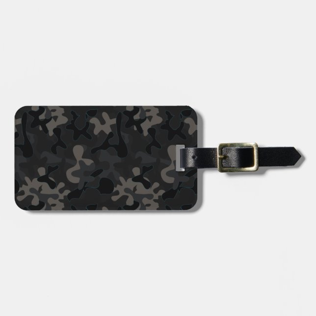 Electric Signature Camo Luggage Tag (Front Horizontal)