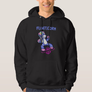 Electric Skateboard Float Unicorn Leopard One Whee Hoodie