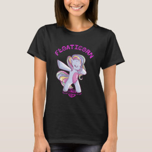Electric Skateboard Floating Unicorn Skateboarding T-Shirt