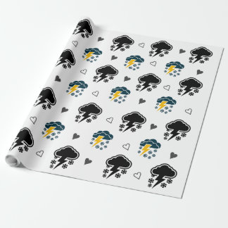 "Electric Skies: Cloud Thunder Wrapping Paper. " Wrapping Paper