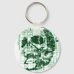 Electric Skull Key Ring