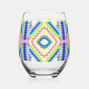 Electric Sky Weaver Stemless Wine Glass