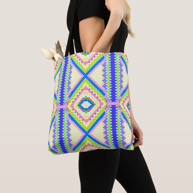 Electric Sky Weaver Tote Bag (Close Up)