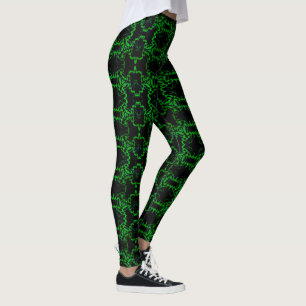 electric snake skin leggings