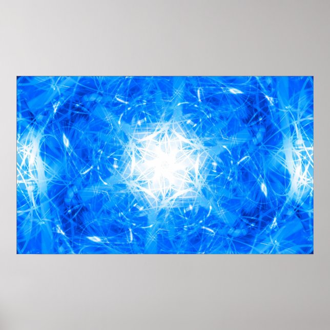 Electric Snowflake Poster (Front)