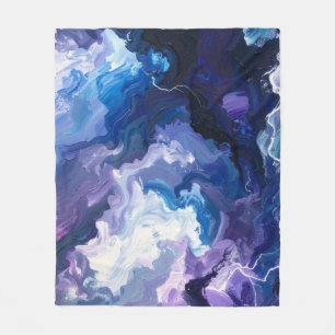 Electric Storm Abstract Fleece Blanket