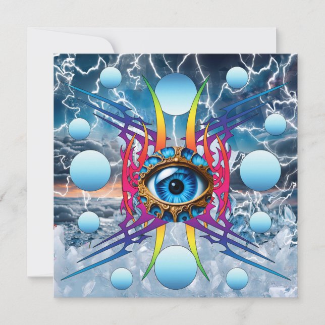 Electric Storm Holiday Card (Front)