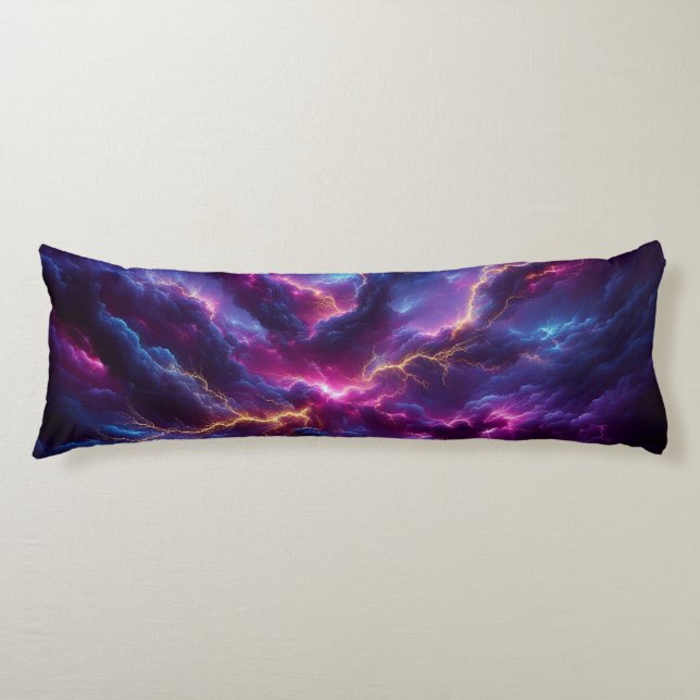Electric Storm - Lightning Streaks Body Cushion (Front)